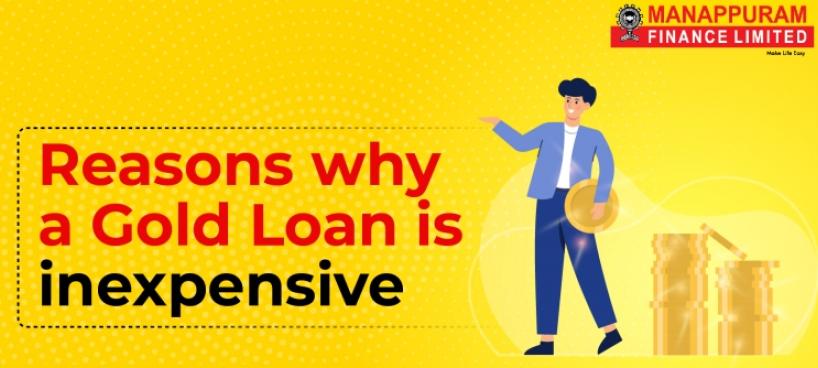 Reasons why a gold loan is inexpensive