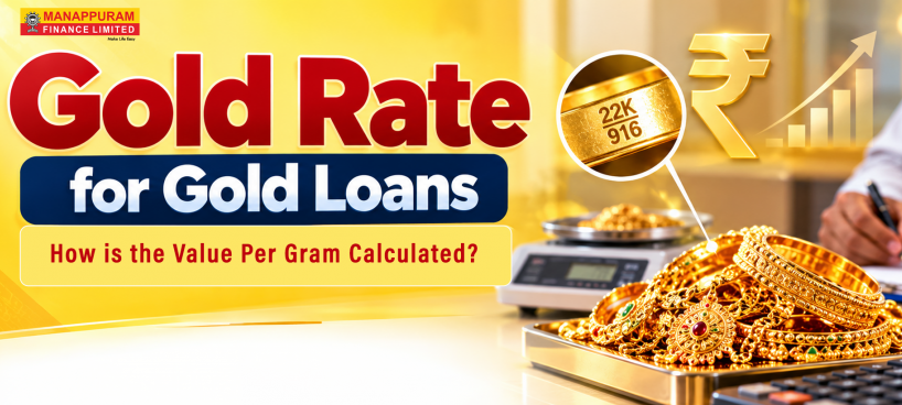 Gold Rate for Gold Loans: How Is the Value Per Gram Calculated?