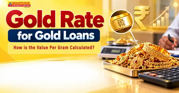 Gold Rate for Gold Loans: How Is the Value Per Gram Calculated?