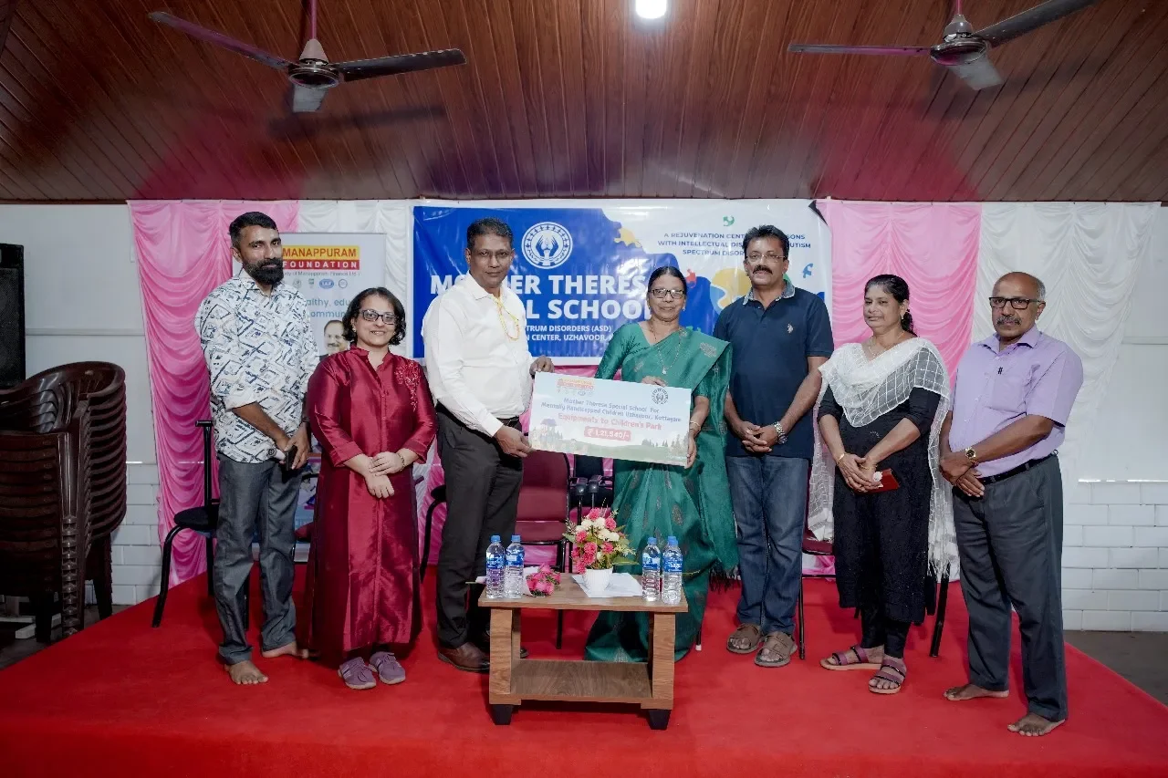 Donation of Equipment to Mother Teresa Special School for Mentally Handicapped Children, Uzhavoor, Kottayam
