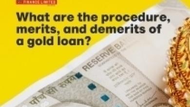 What are the procedure, merits, and demerits of a gold loan? Image